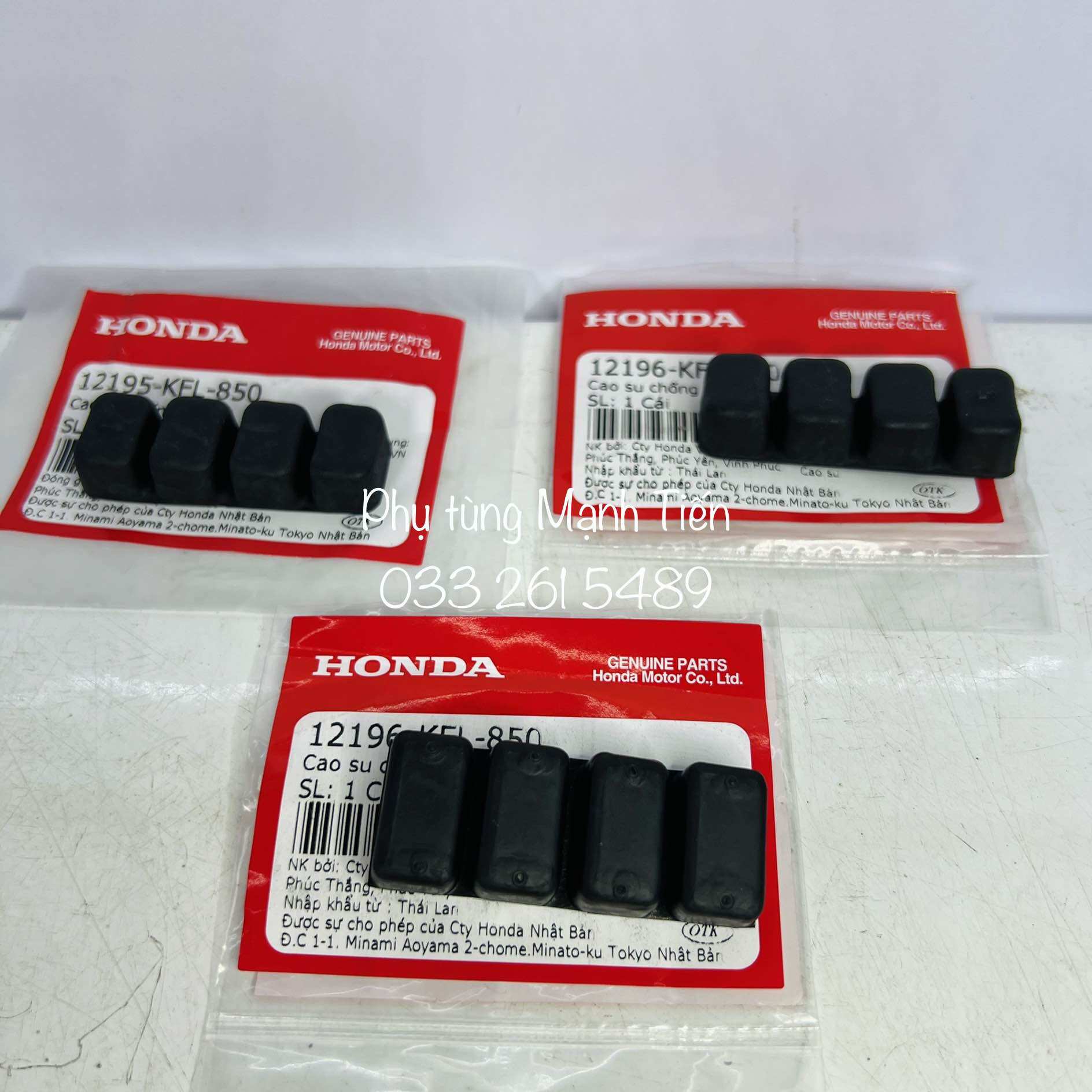Bộ 3 cao su nòng 4 nấc w110 / fu110 chính hãng honda