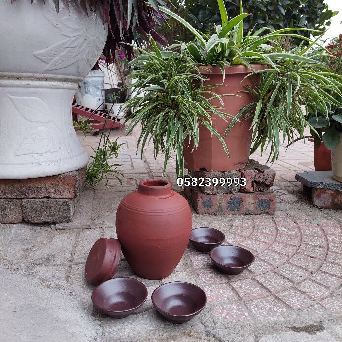 Vò sành cao cấp Bát Tràng 1L (Gốm sứ Bách Việt)