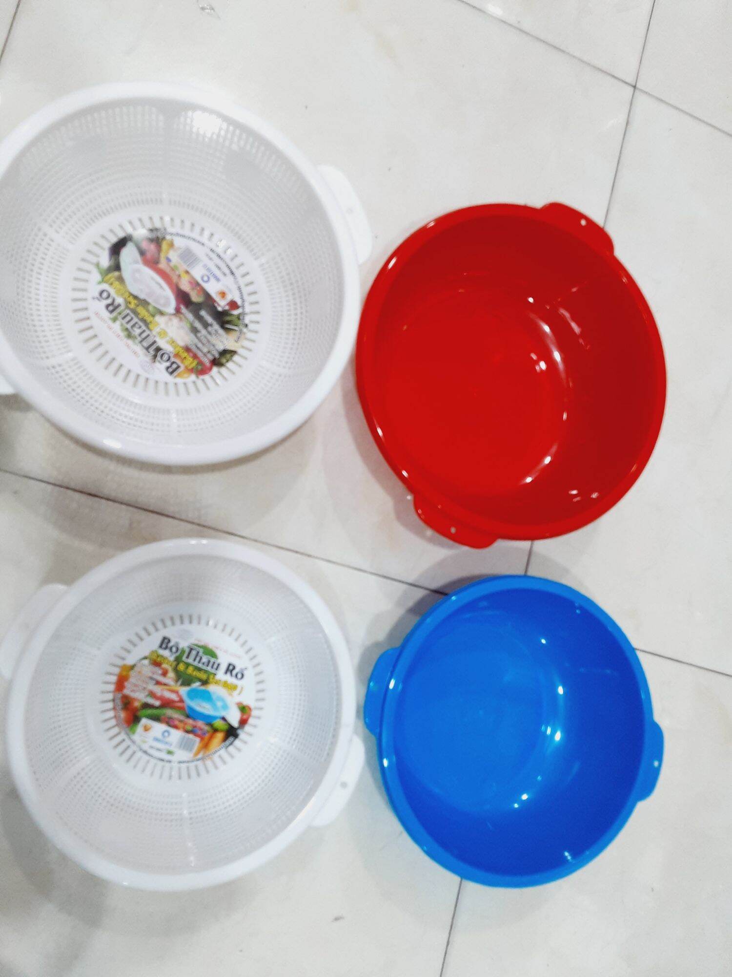 Bộ thau rổ 2 trong 1
