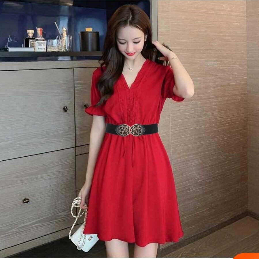 Thắt lưng nữ dây nịt nữ đai váy nịt bụng 4cm