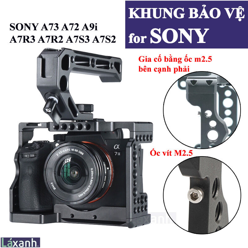 Khung bảo vệ sony a73 a72 a7r3 a7r2 a7s a7s2 a9 - giá treo phụ kiện máy ảnh cho sony a7m3 a73 a7iii a72 a7m2 a7r3 a7s2