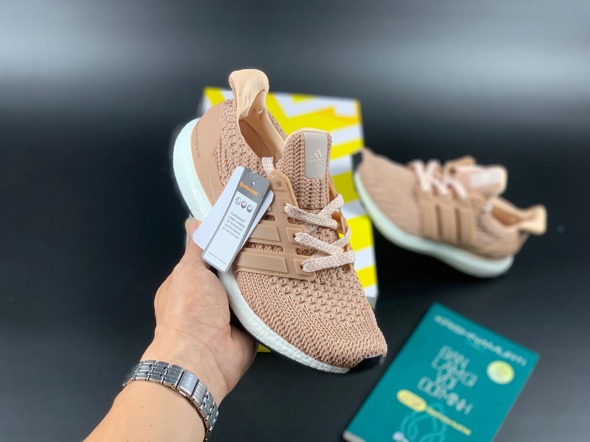 Giày thể thao/Sneaker Ultra Boost 4.0 hồng đất (full box)