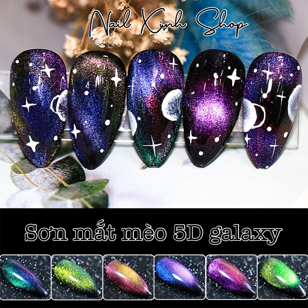 Sơn mắt mèo nam châm 5D galaxy