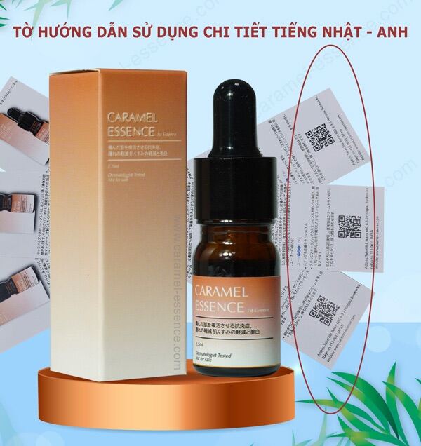 Serum Caramel Essence Nhật Bản 💜 Tinh Chất Ngừa Mụn - Xoá Thâm Detox Caramel 5Ml