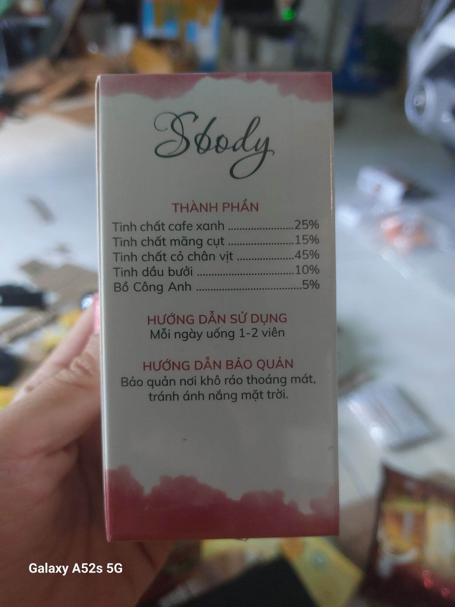Giảm Cân Sbody Plus Hộp 24 Viên
