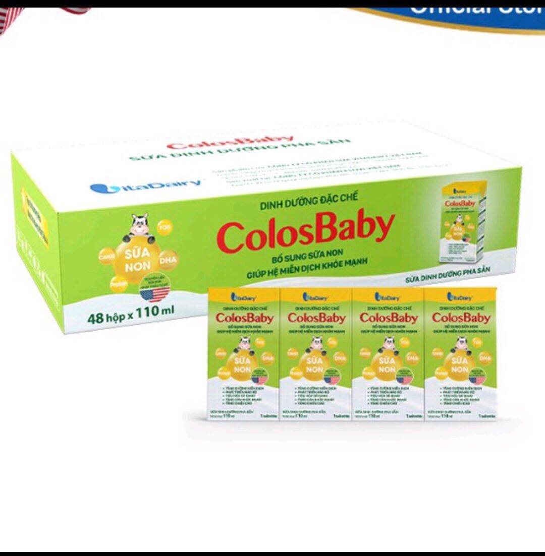 sữa bột pha sẵn COLOS BABY IQ 110ml *48 hộp