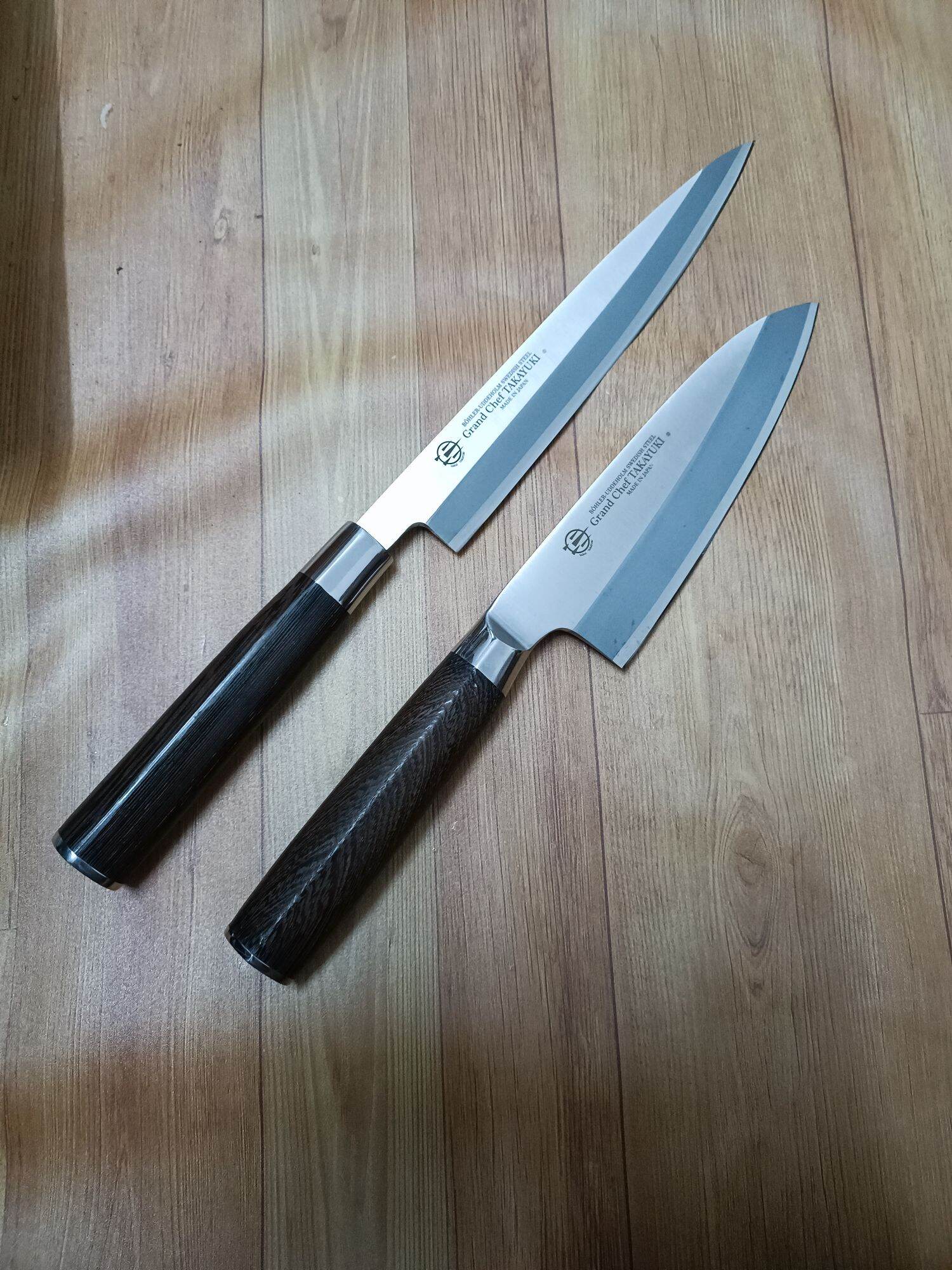 Bộ 2 dao bếp (Sashimi và Deba) Nhật bản hàng bãi đẹp cỡ vừa