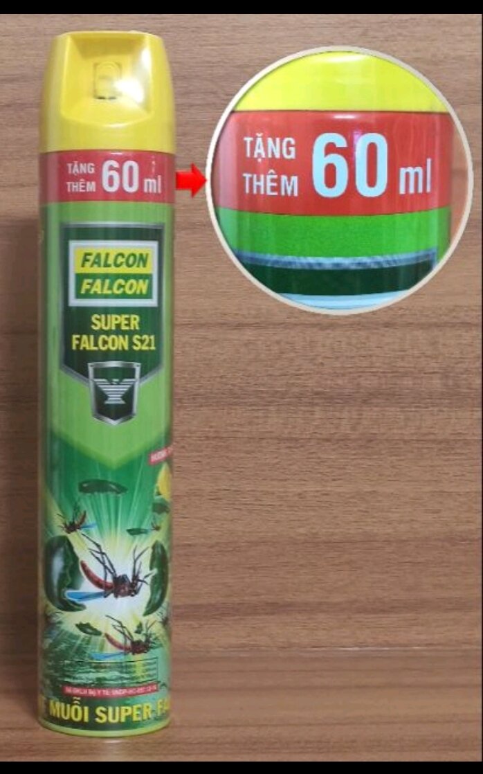 Chai Xịt Muỗi Falcon Super S21 660 ML