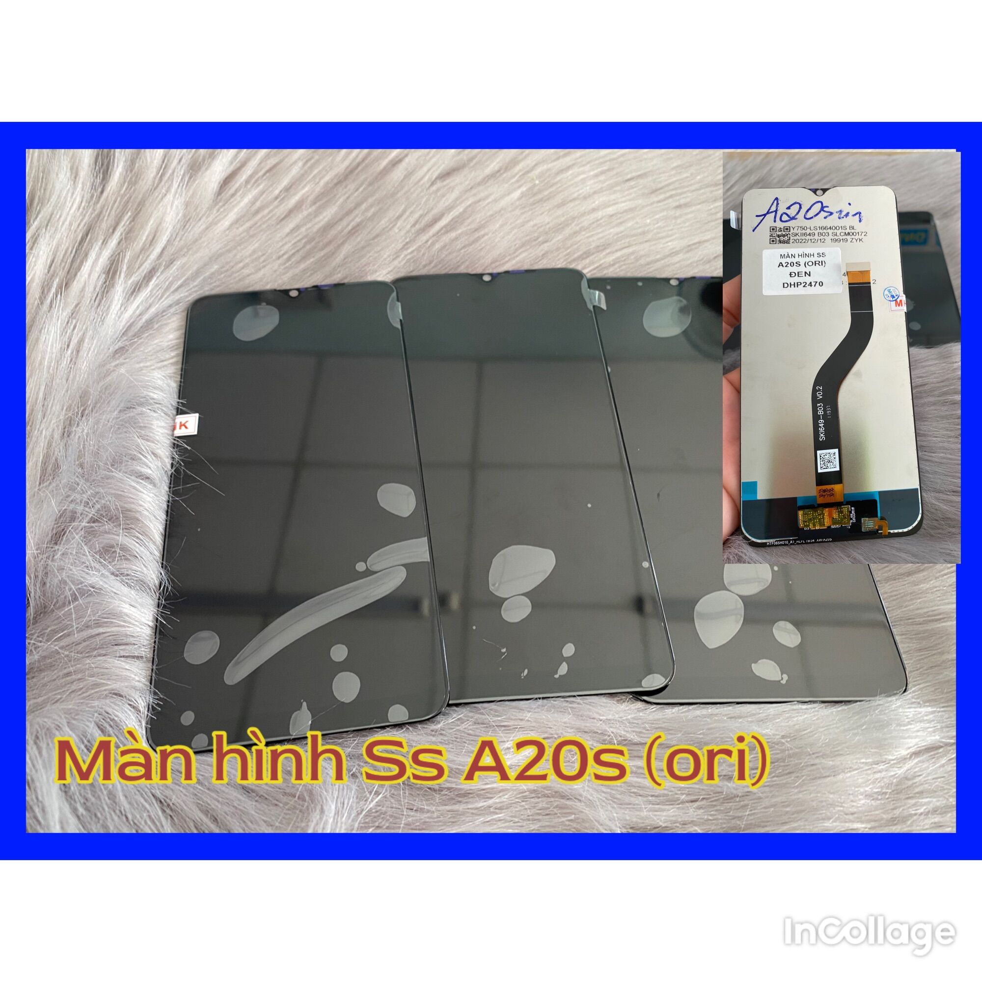 Màn hình samsung A20s zin new nguyên hộp