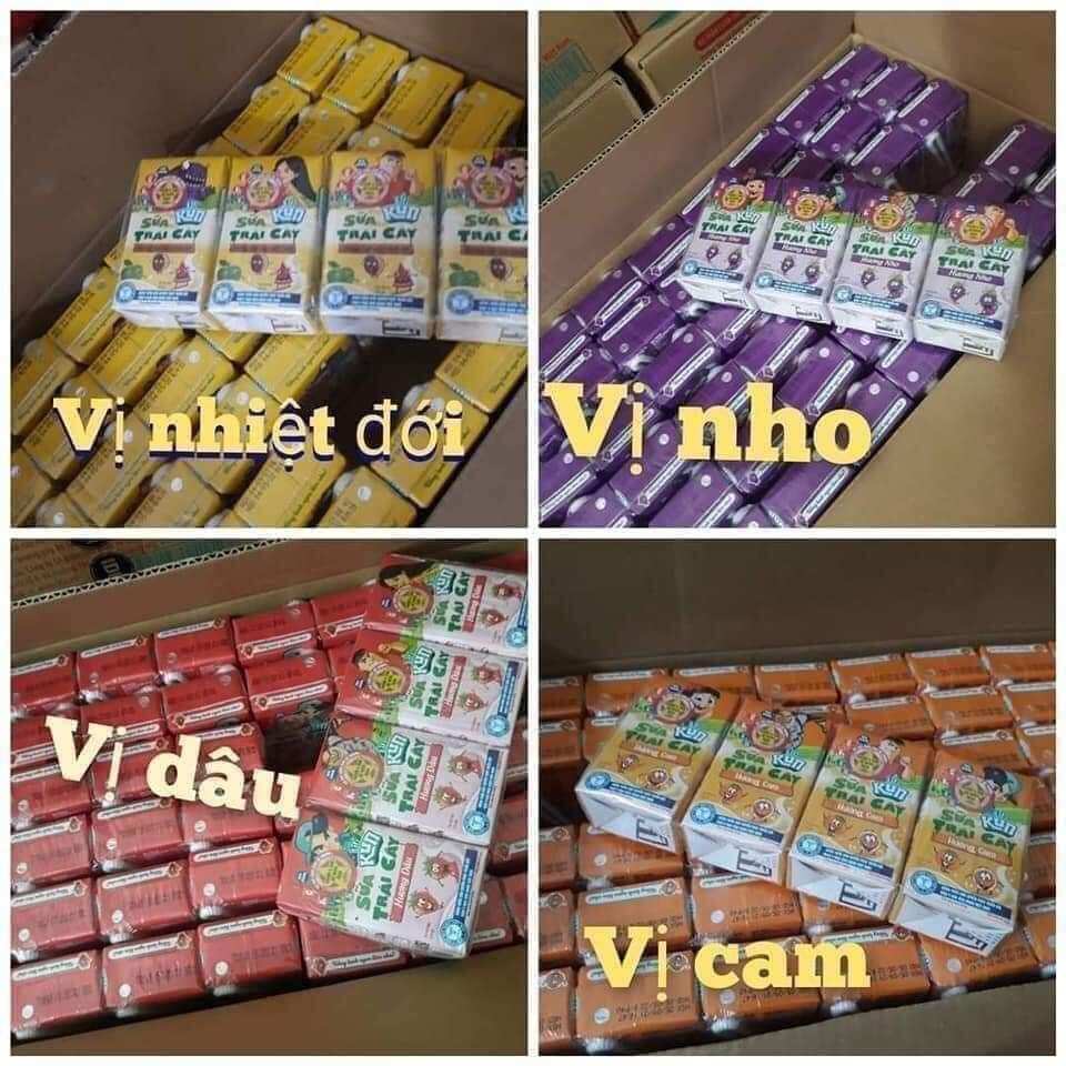 Sữa kun Trái cây 4 vị (48 hộp /110ml)