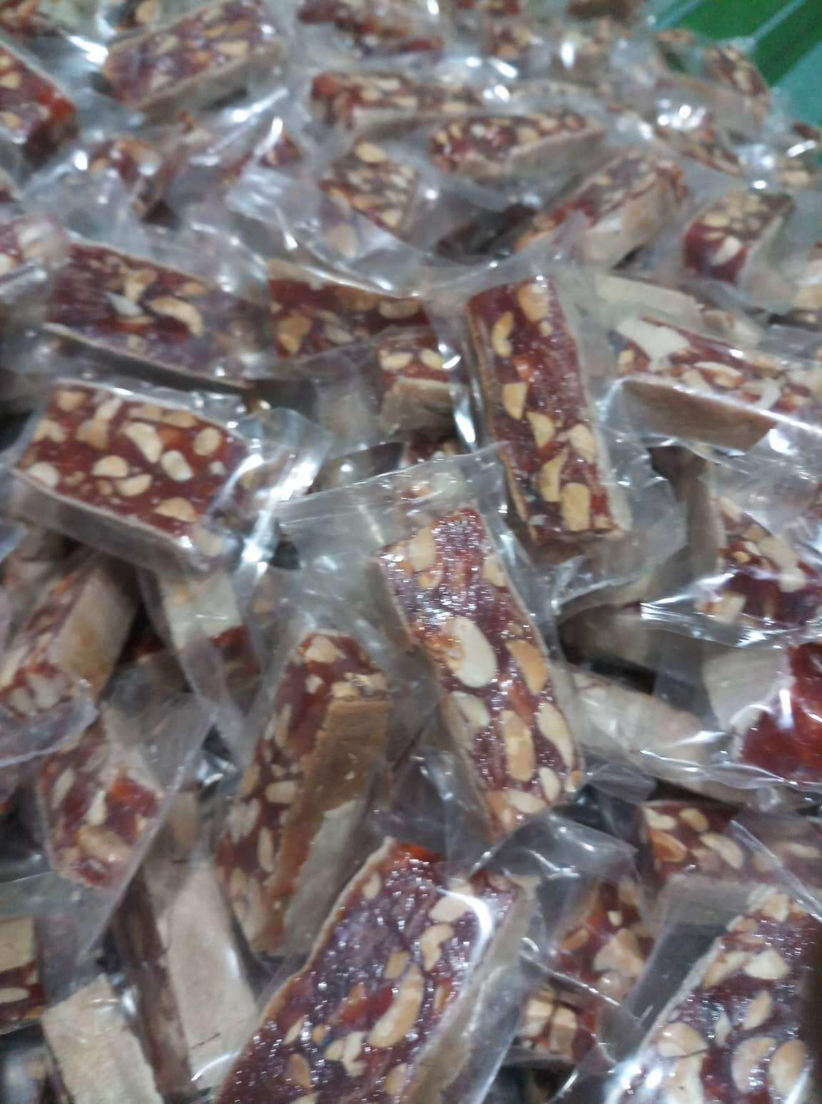 Túi zip kẹo chuối dài bánh tráng 500gr