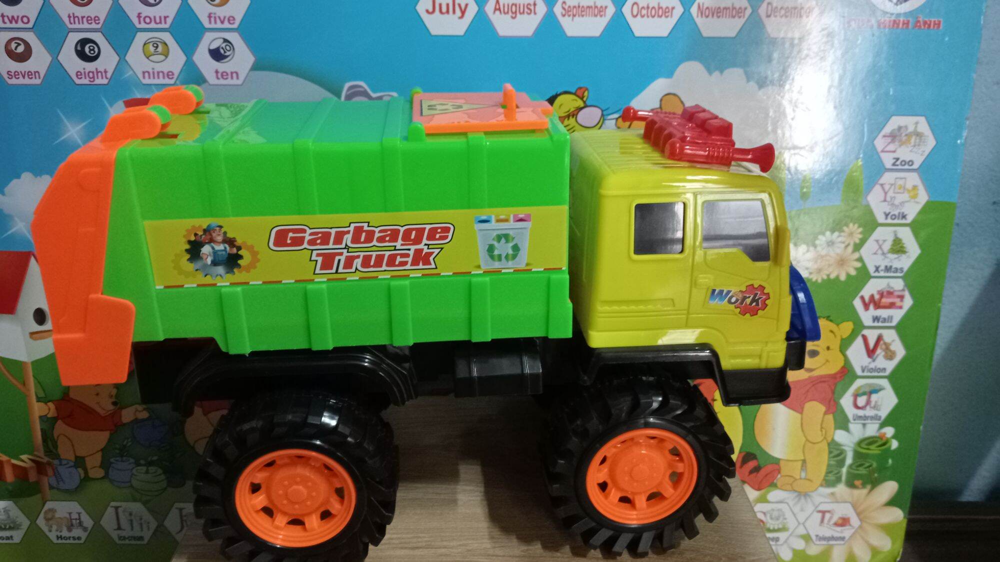 Mô hình đồ chơi xe chở rác loại lớn