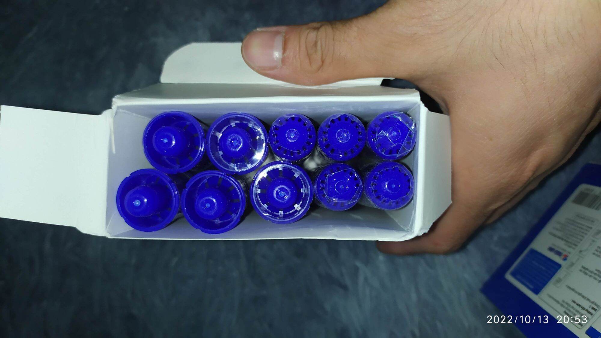 COMBO HỘP 10 CÂY BÚT LÔNG DẦU THIÊN LONG (MỰC XANH)