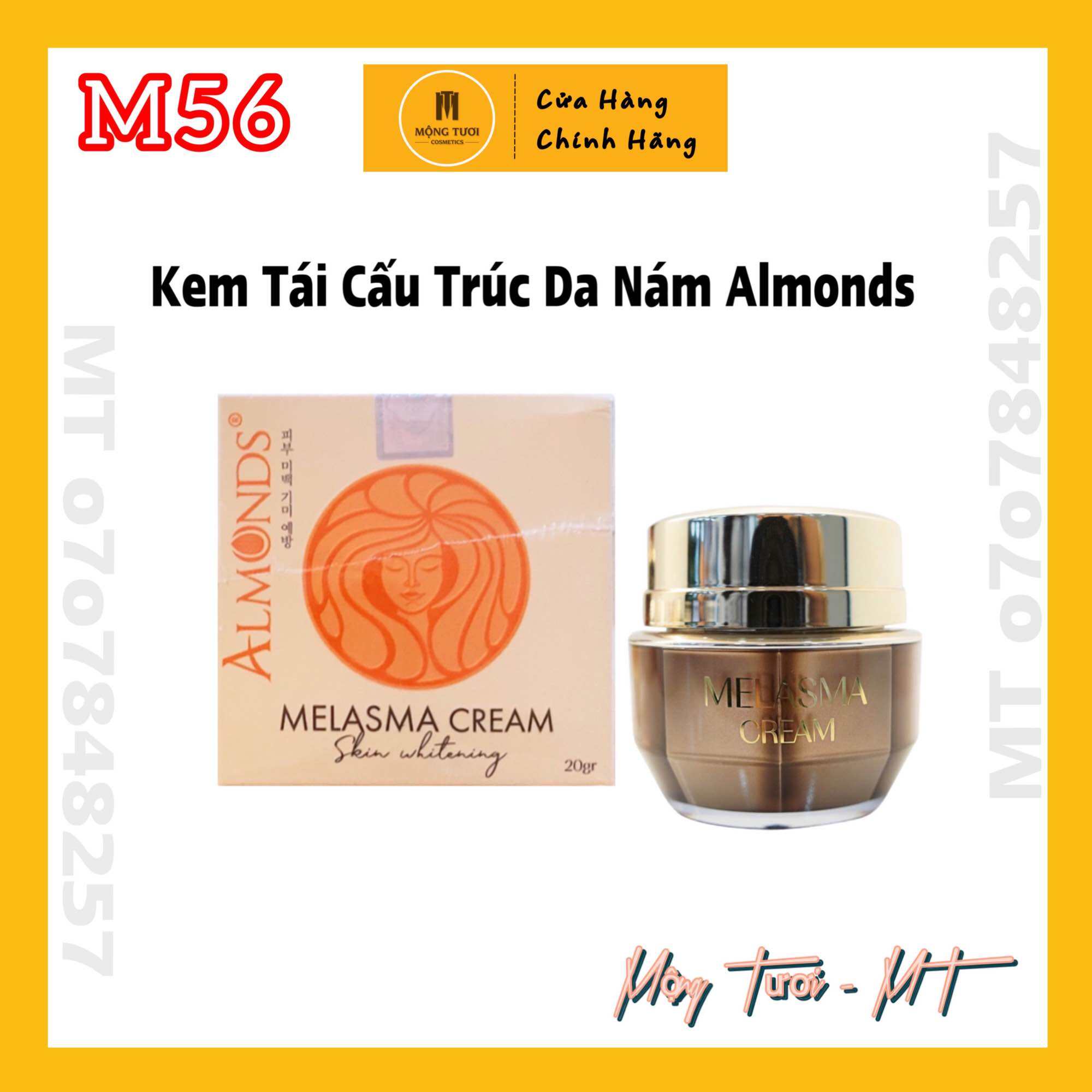 M56 Chính Hãng - Kem tái cấu trúc da nám Almonds