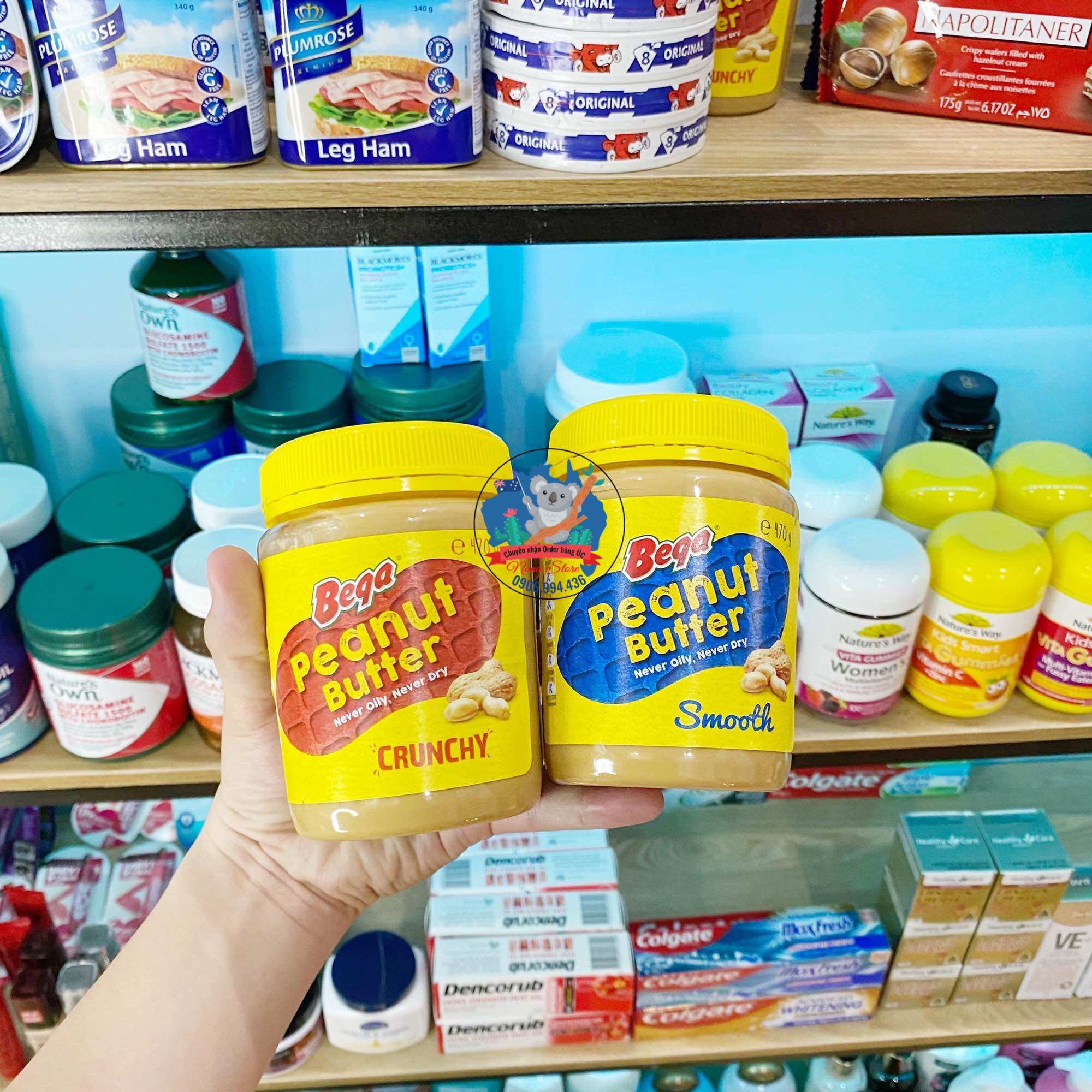 [HCM]Bơ đậu phộng Bega Peanut Butter hàng nhập Úc