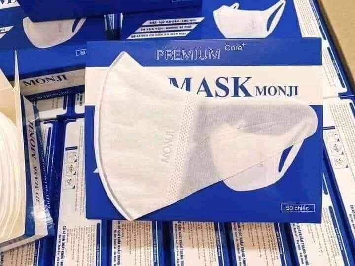 Hộp 50 cái khẩu trang 3D mask monji