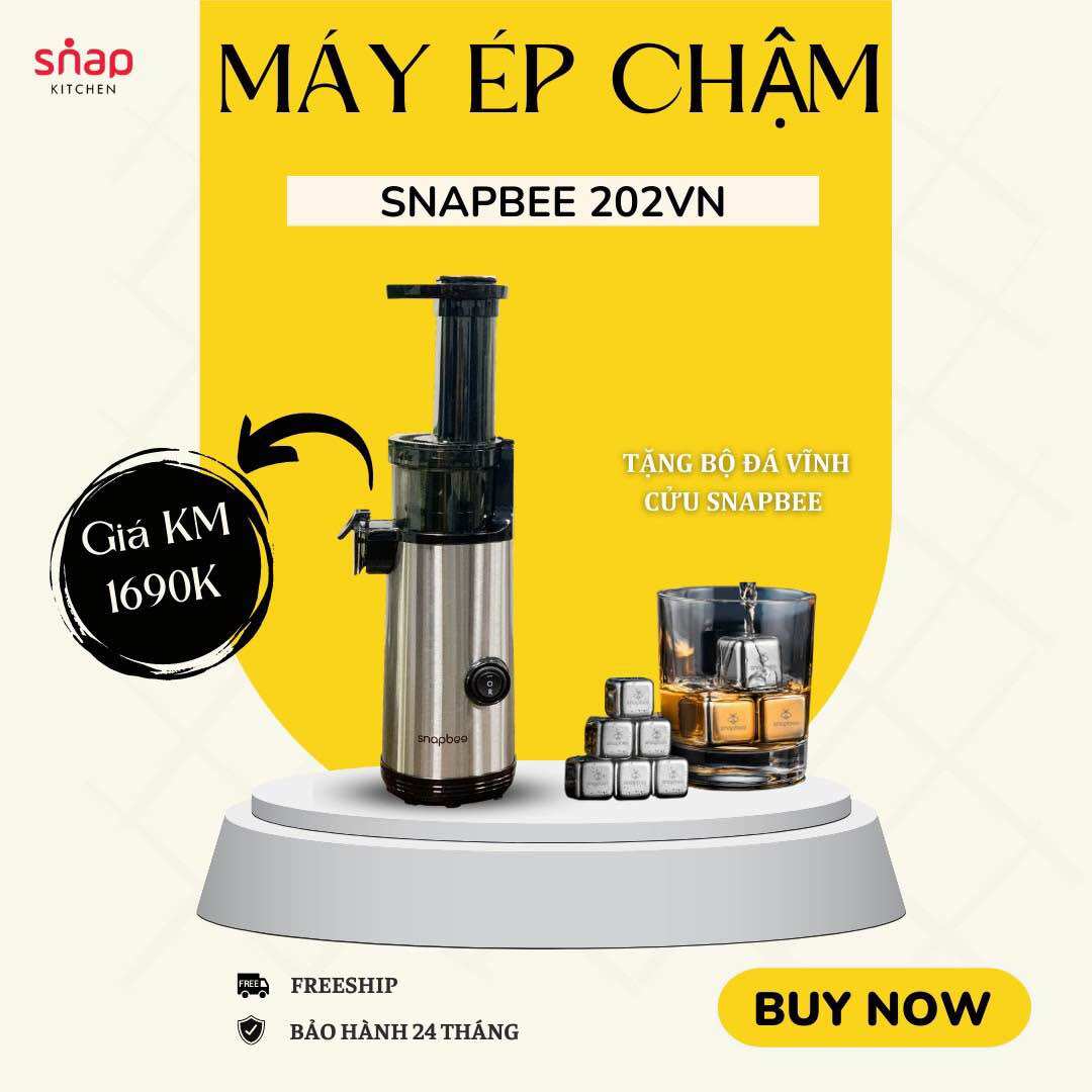 MÁY ÉP CHẬM SNAPBEE S202MAX HÀNG CHÍNH HÃNG BẢO HÀNH 24 tháng