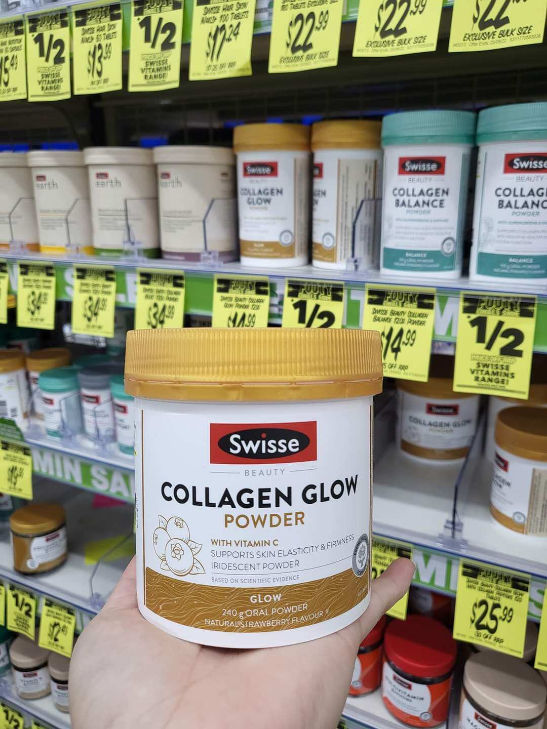 Swisse Collagen Glow 240g bột collagen