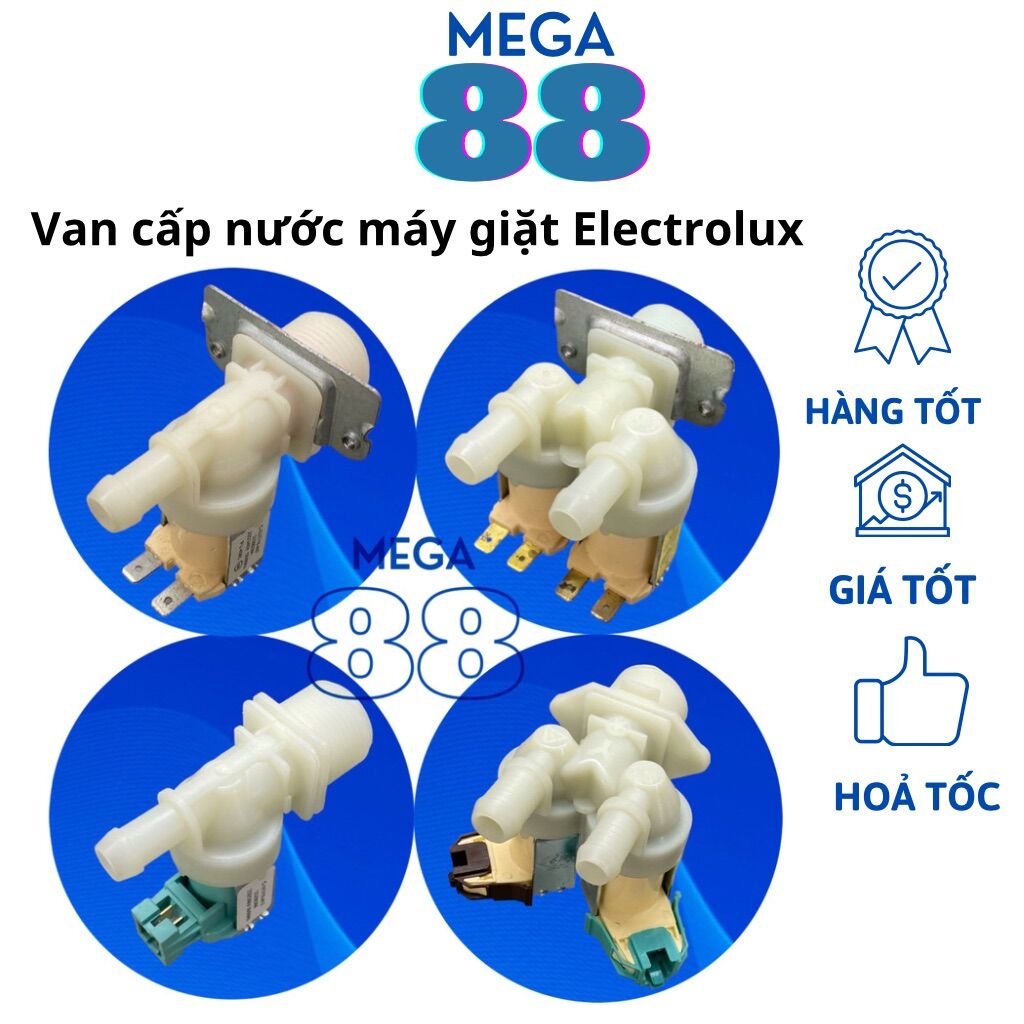 Van cấp nước máy giặt Electrolux cấp đơn cấp đôi - van điện từ máy giặt electrolux - nguồn cấp nước máy giặt Electrolux