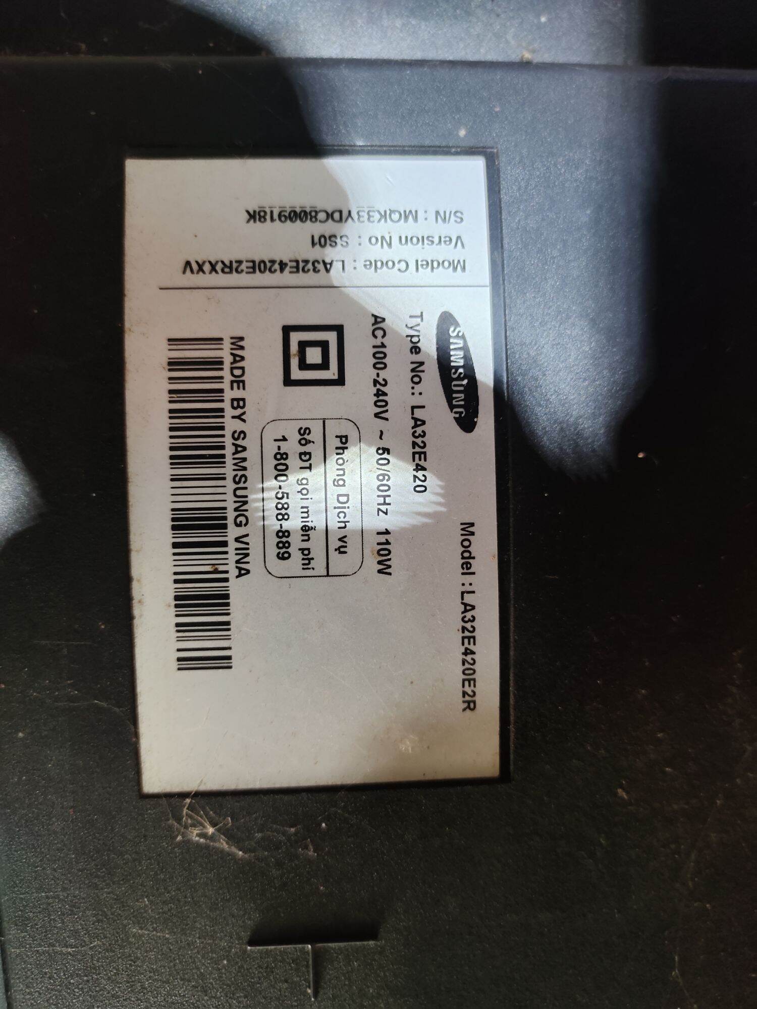 Cao áp tivi sam sung LA32E420