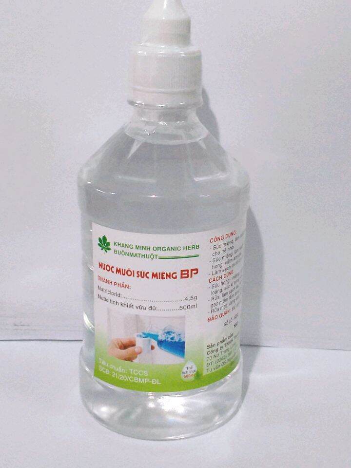 Combo 5 Chai Nước Muối Súc Miệng Bp 500 Ml