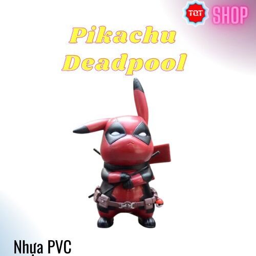 Đồ Chơi mô hình Pikachu Deadpool bằng Pvc Trang Trí Bàn Làm Việc