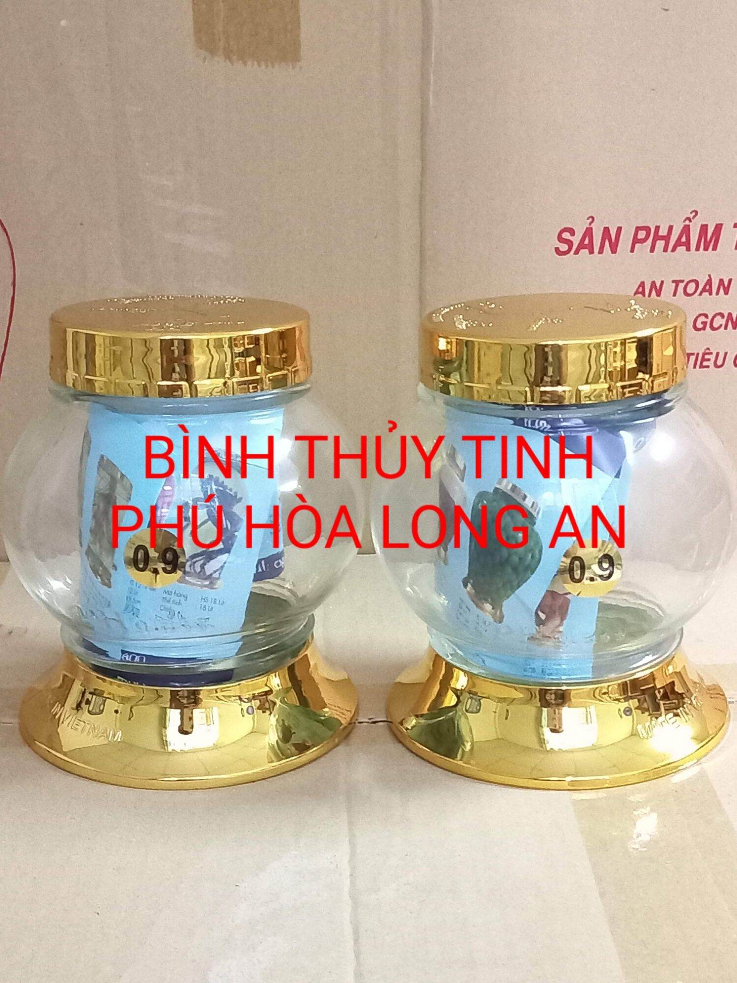 Bình ngâm rượυ sâm thủy tinh phú hòa -sx tại đức hòa -long an 0,9 lít