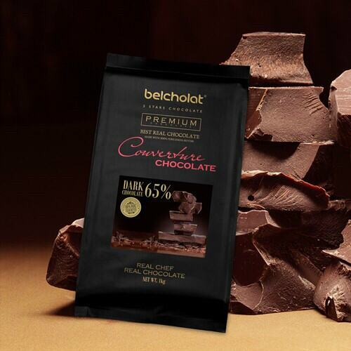 Dark couverture chocolate 65% block 500g - ảnh sản phẩm 1