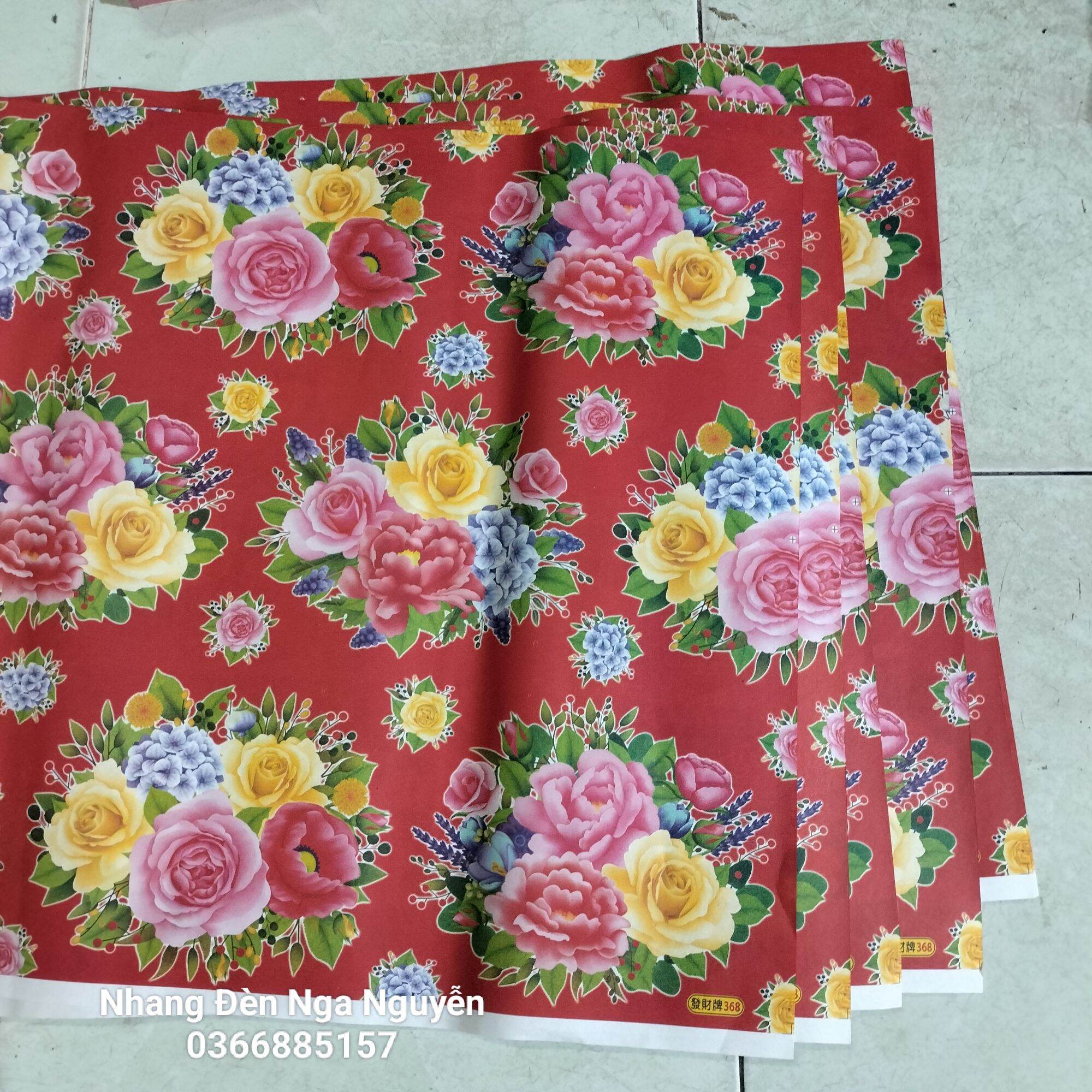 (100 tờ) Giấy bông đỏ gói quà,trang trí Tết giá sỉ