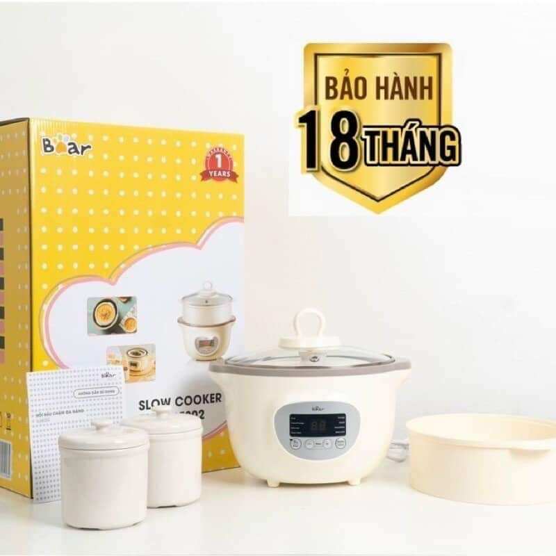 Nắp sứ nồi nấu cháo chậm bear 1,6l