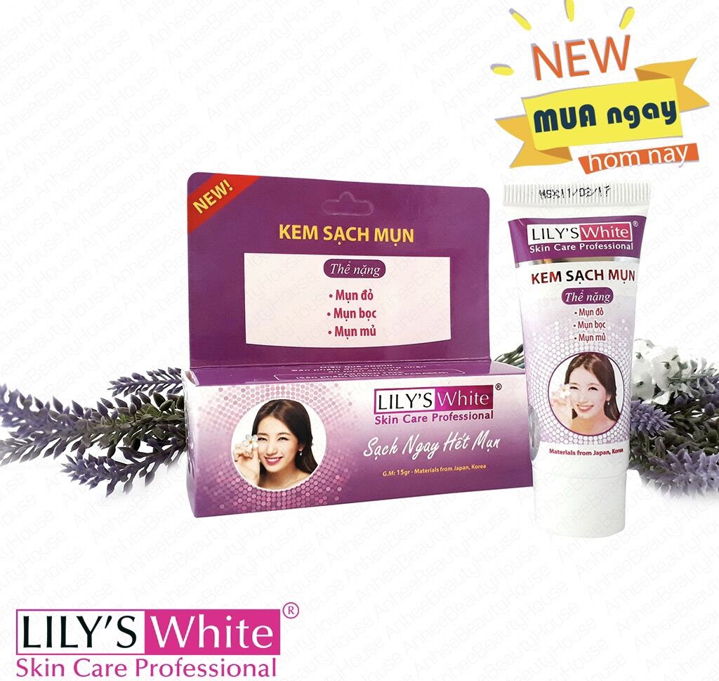 [HCM]Kem Mụn - Xóa Thâm - Liền Sẹo Lilys White