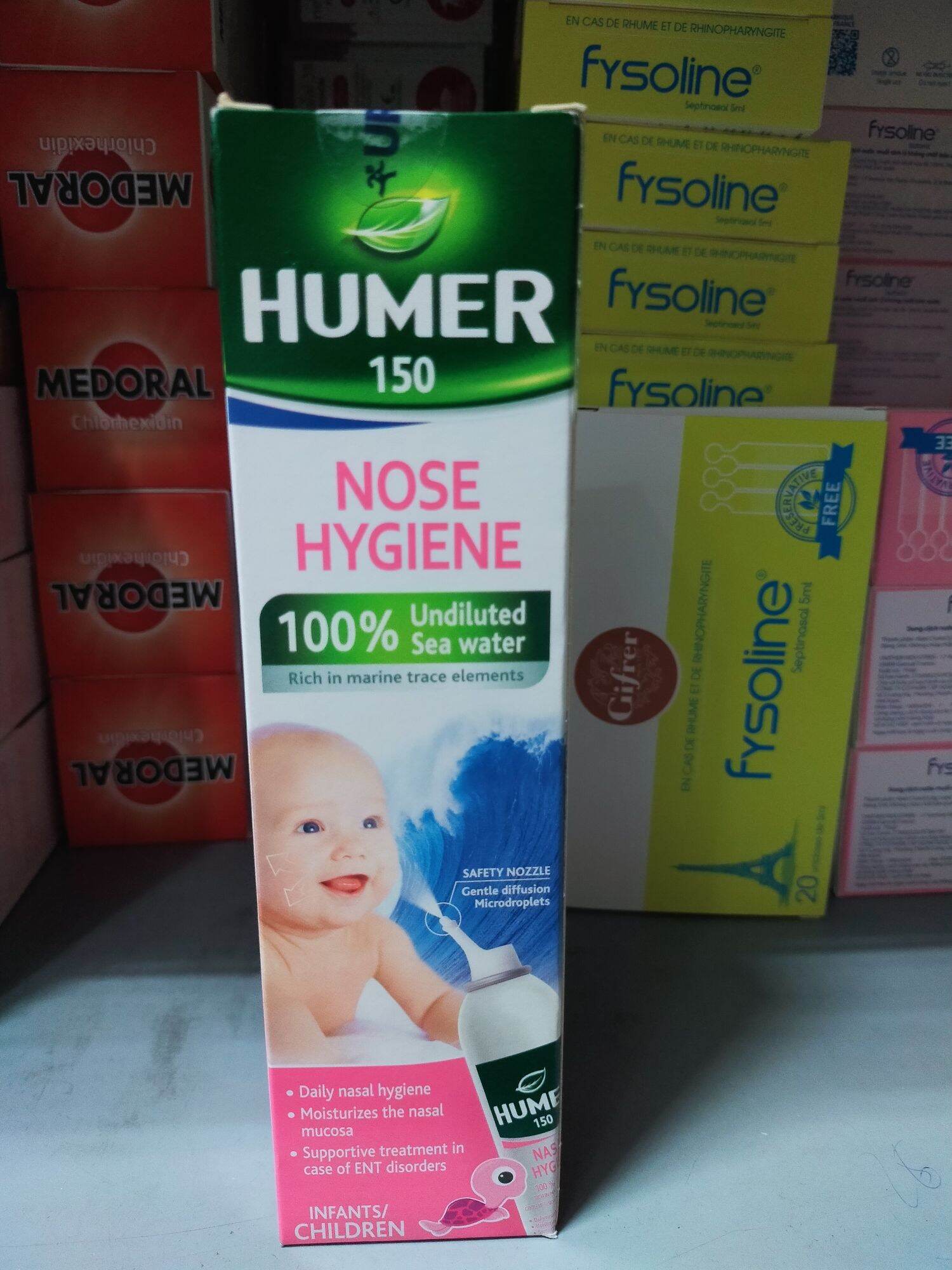 Xịt vệ sinh mũi Humer 150ml