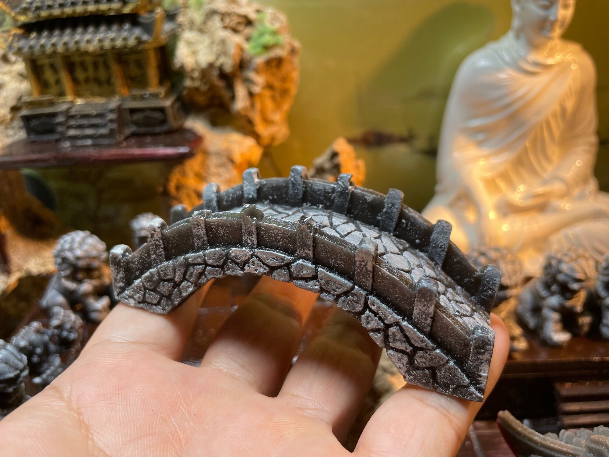 Cầu giả đá trang trí tiểu cảnh