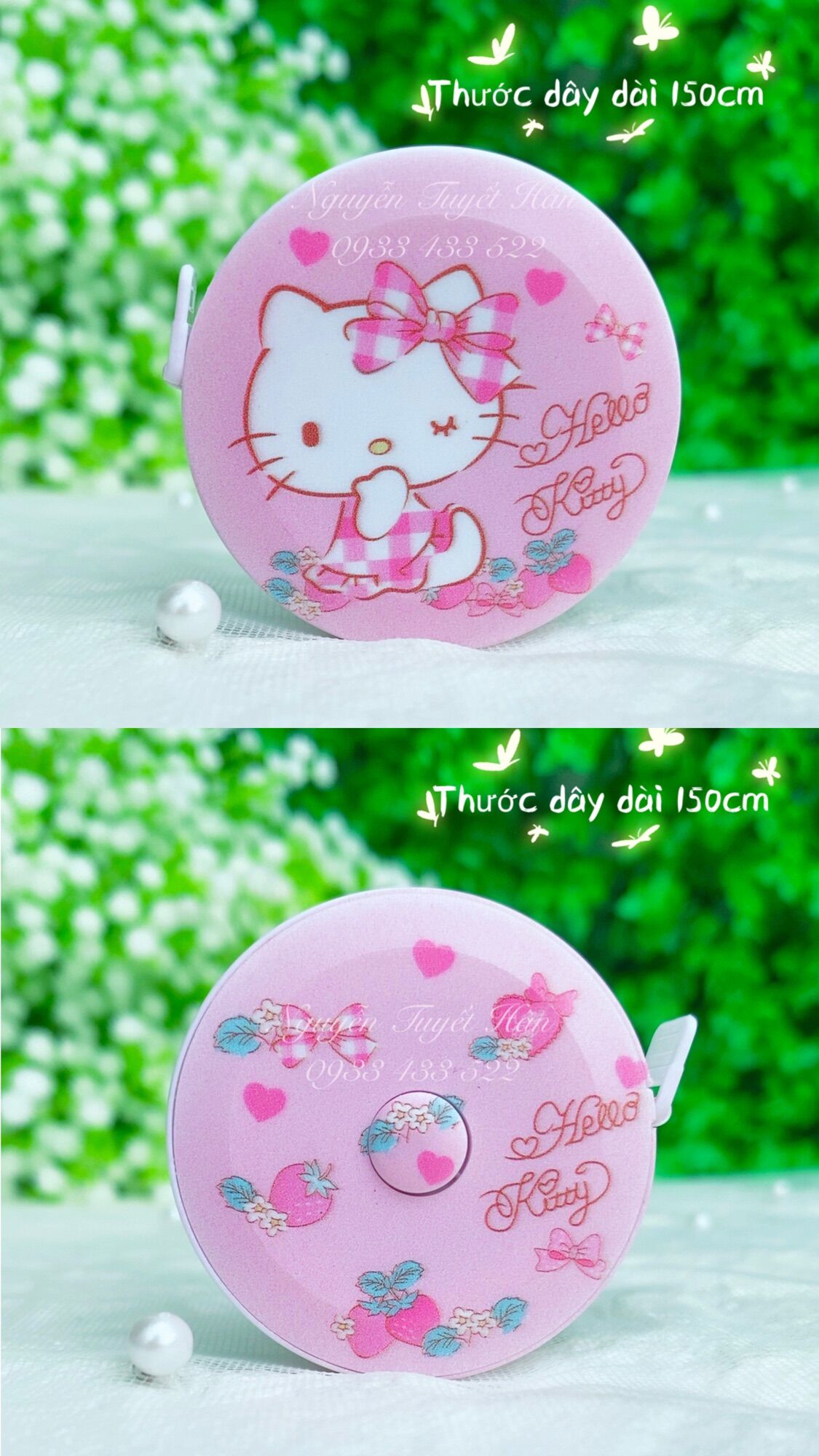 Thước dây rút tự động Hello Kitty - Doremon Doraemon