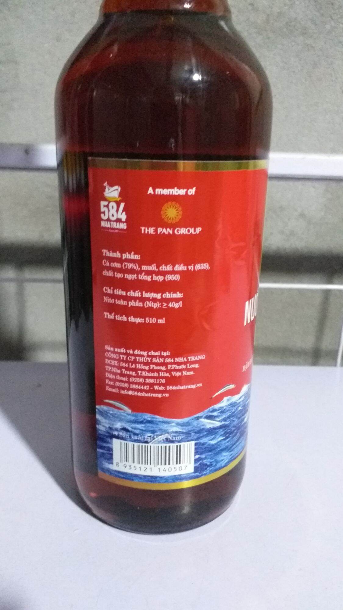 Nước mắm 584 Nha Trang 40 đạm