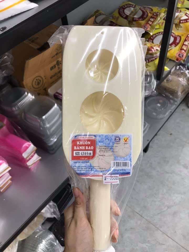 Khuôn bánh bao Vĩnh Tường có 2 bánh nhỏ và lớn