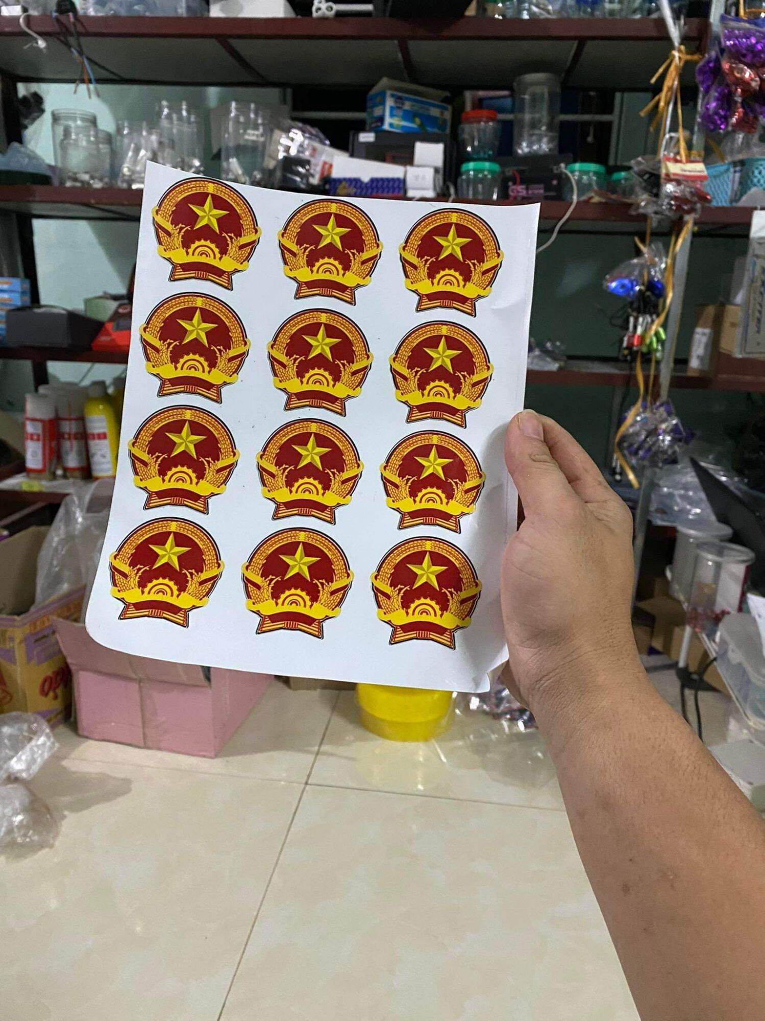 Tem Logo Quốc Huy [ Giá 1 Tem ]