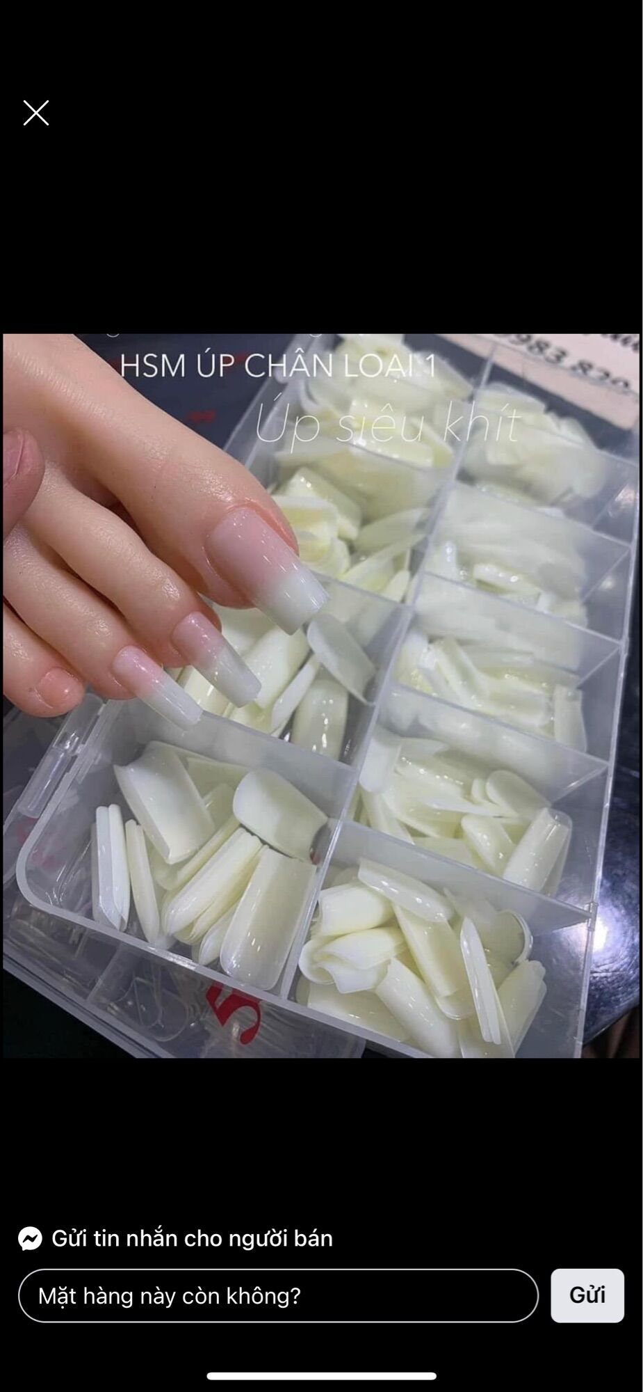 Móng nối chân fom dài