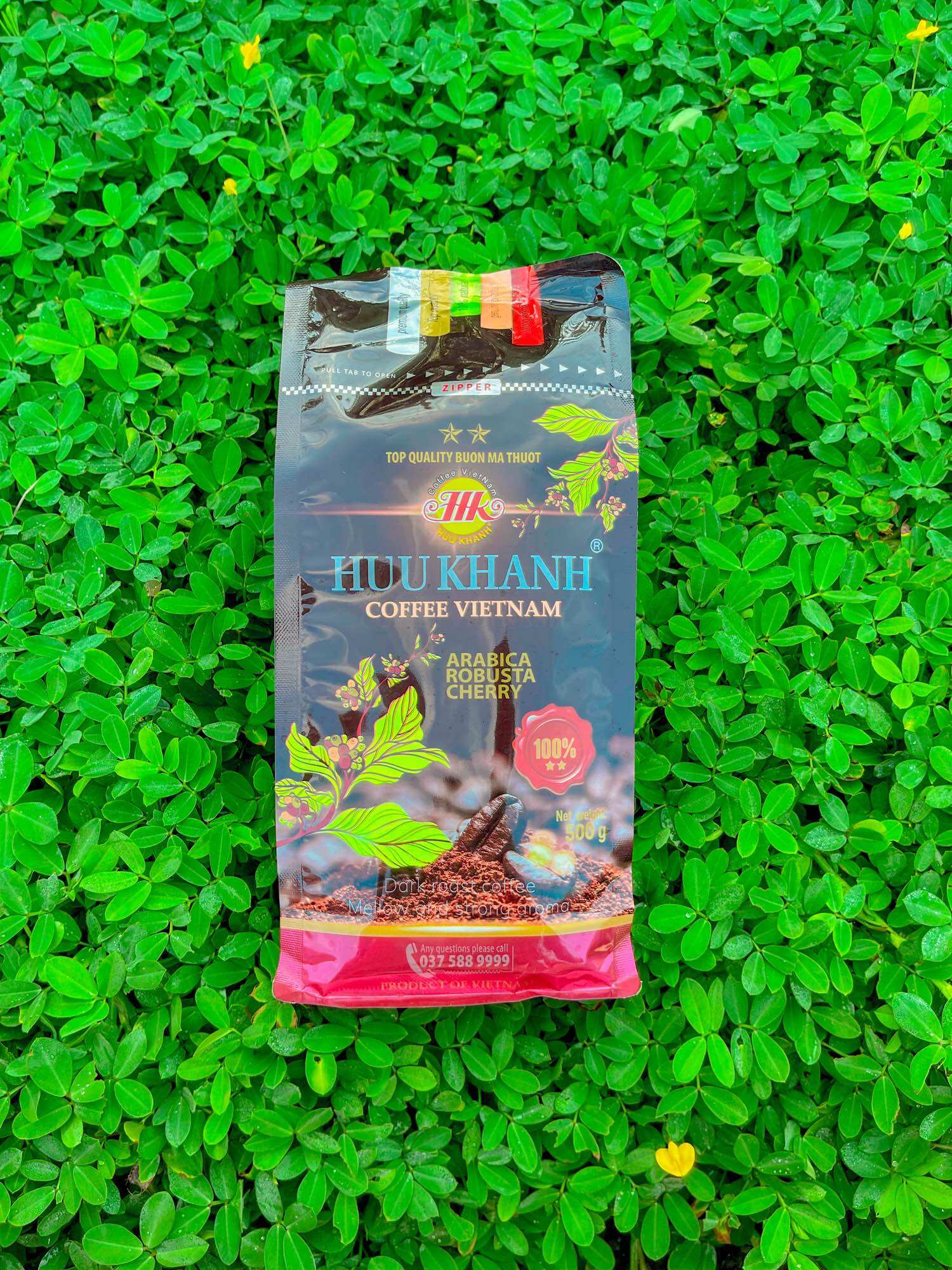 Combo 4 bịch cà phê HỮU KHÁNH - HK 2SAO (2kg)
