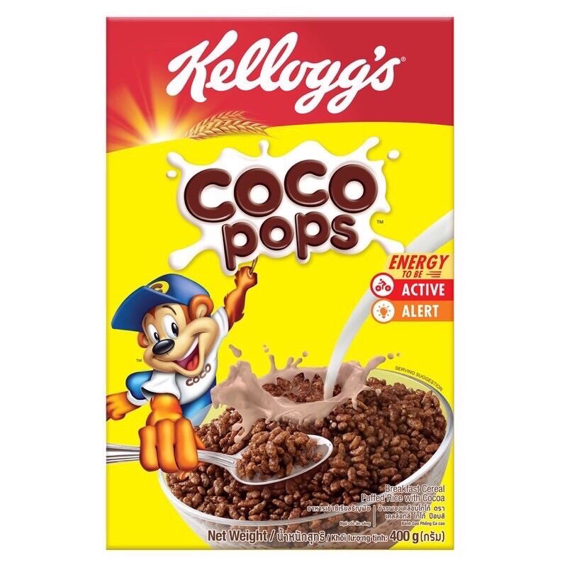 Ngũ cốc ăn sáng Kellogg s Coco Pops mẫu mới 355g