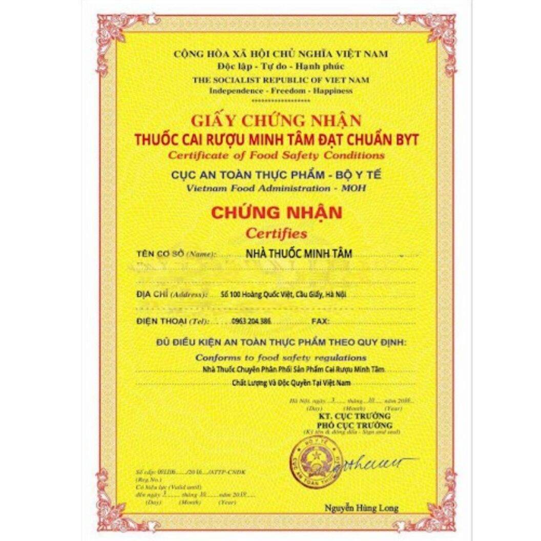Cai  ruou bia Minh Tâm