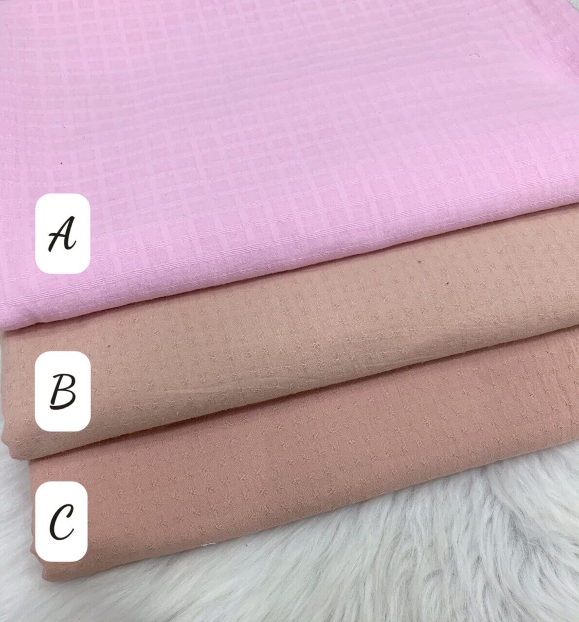 Vải thô cotton ,kate cotton nảy hạt khổ 1m5 - Vải Vũ Gia