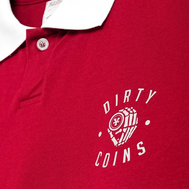 Áo Polo Dirty coins - Đỏ - Local Brand