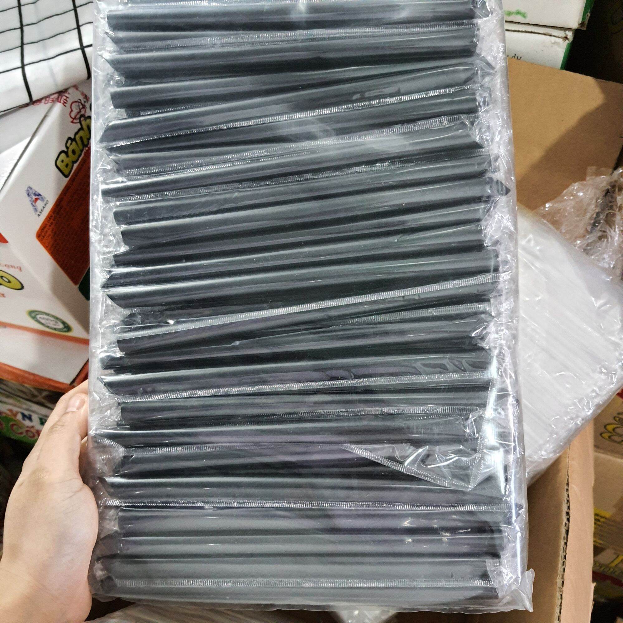 ỐNG HÚT TRÀ SỮA TRÂN CHÂU NHỰA TIỆN DỤNG (Phi 12) Siêu rẻ, ống hút trà sữa trân châu đường đen, ống hút trân châu, ống hút trà sữa, ống hút lớn màu đen, trắng