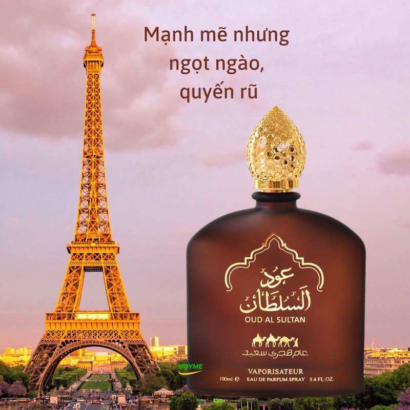 Nước Hoa Nam Dubai OUD AL SULTAN 100ml màu đỏ