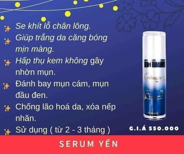 SERUM TỔ YẾN DƯỠNG TRẮNG DA N_COLAGEN