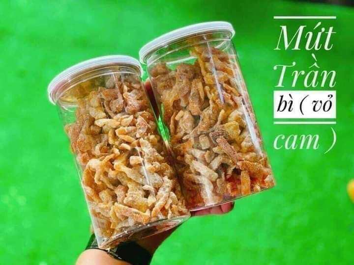500g mứt trần bì sấy cam thảo