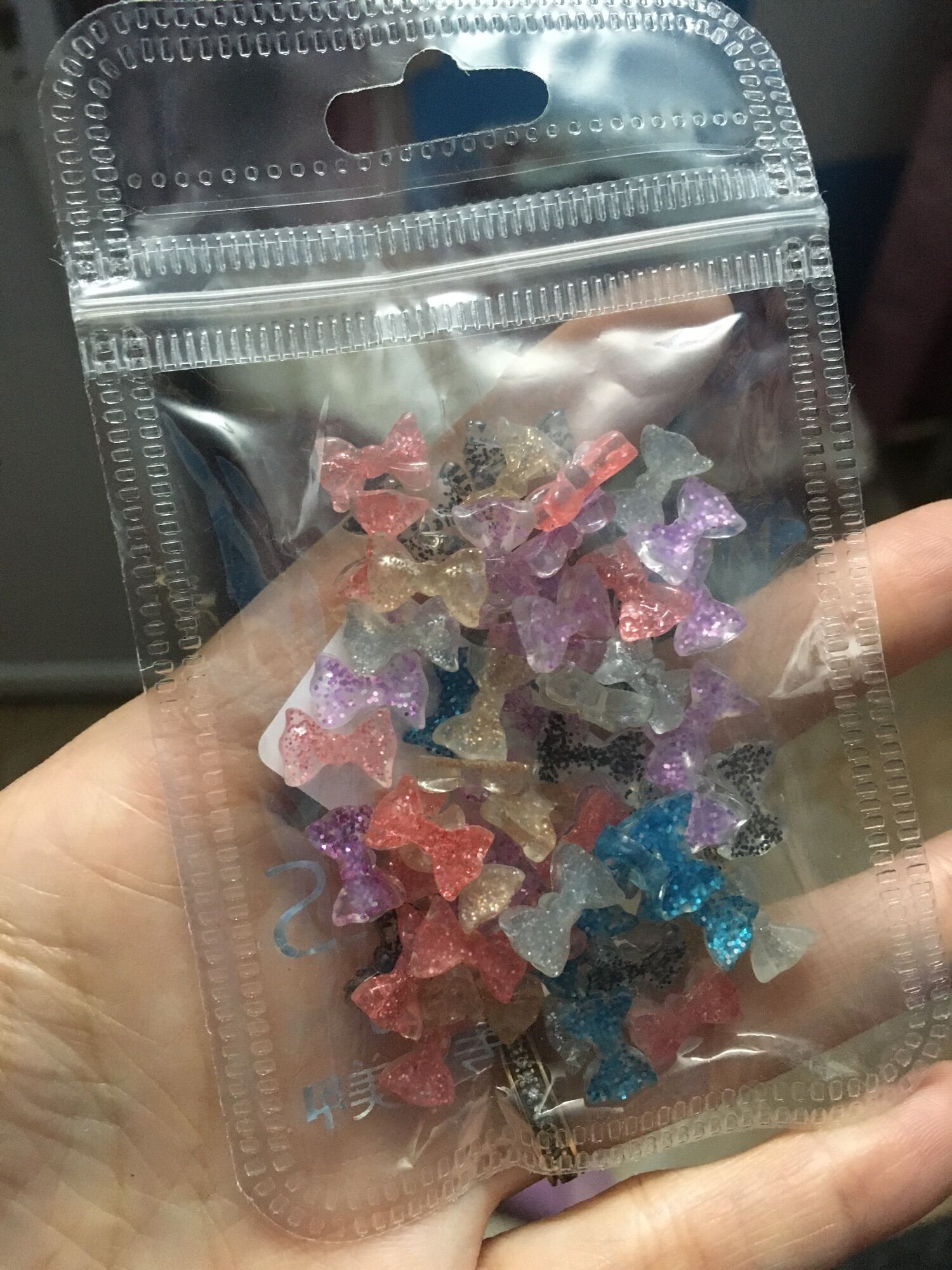 Charm nơ,gấu gắn móng tay