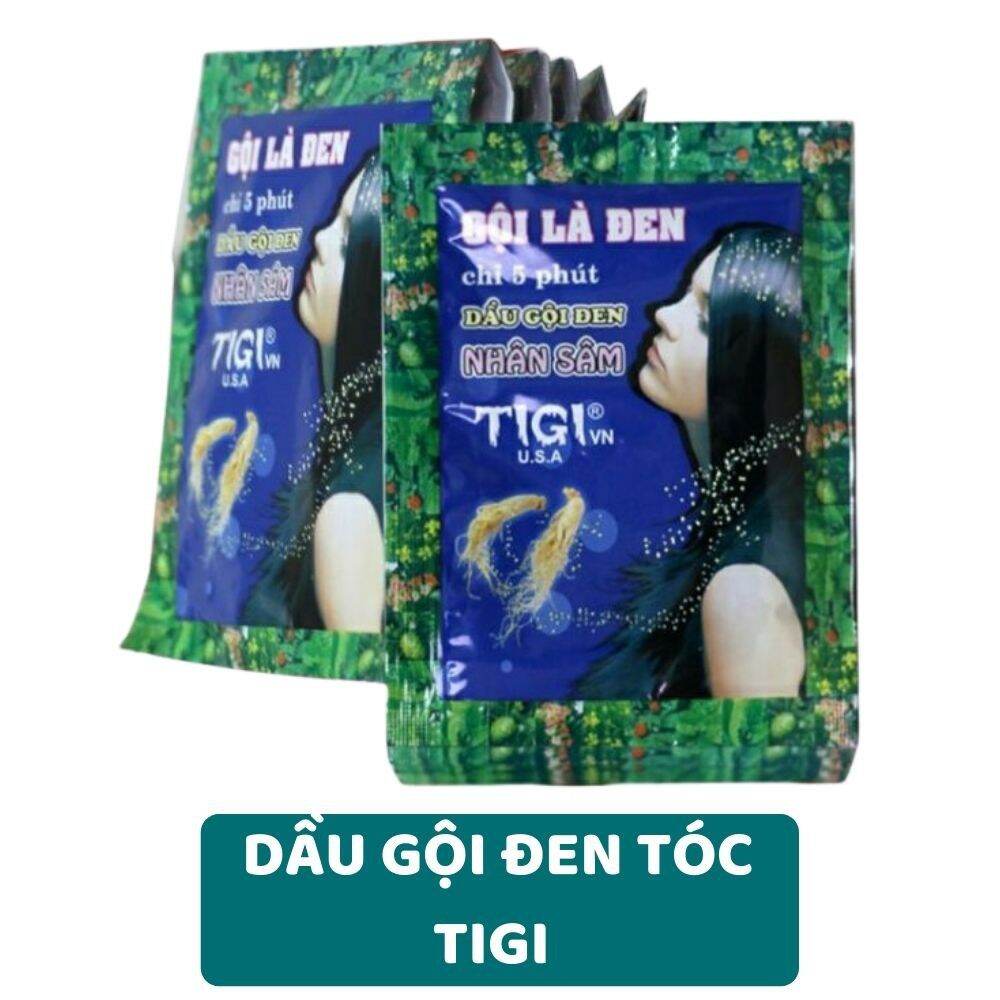 0Combo 10 gói Dầu gội đen tóc - Gội là đen tigi, Gội đen nhân sâm. đen tóc chỉ bằng