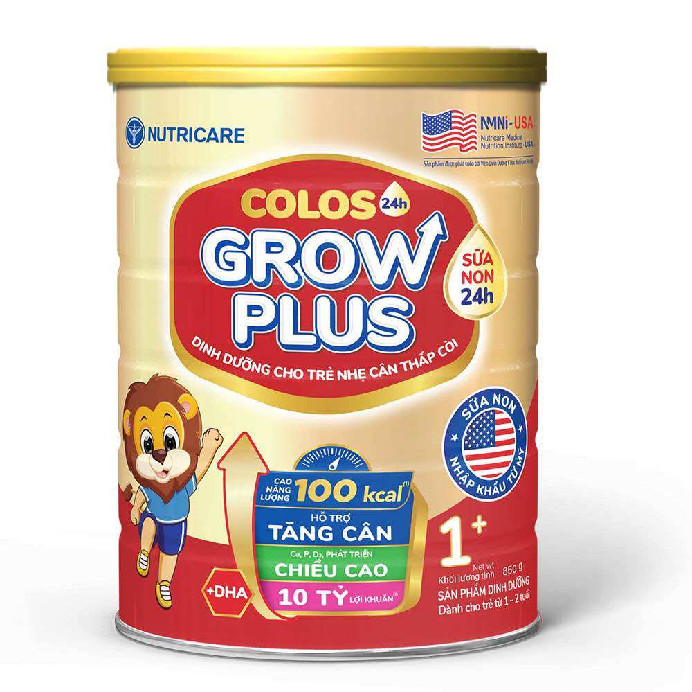 Lon 800g sữa bột Colos Growplus 1+ NutriCare